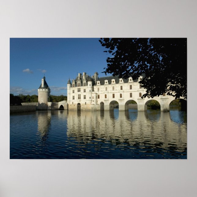 Póster Castillo de Chenonceau, río Cher, Loir-et-Cher, 2 (Frente)