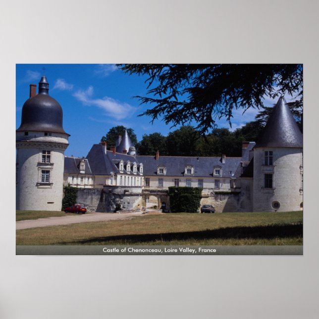 Póster Castillo de Chenonceau, Valle del Loira, Francia (Frente)