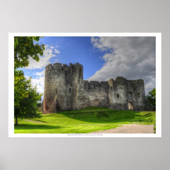 Póster Castillo de Chepstow, Wye Valley, Monmouthshire, G (Frente)