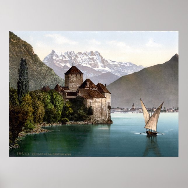 Póster Castillo de Chillon (Frente)