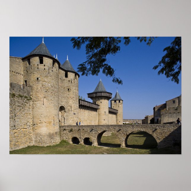 Póster Castillo de Condes, Carcassonne, Aude, Languedoc, (Frente)