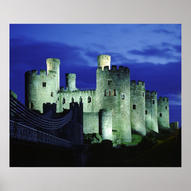 Póster Castillo de Conwy, Gwynedd, Gales (Frente)