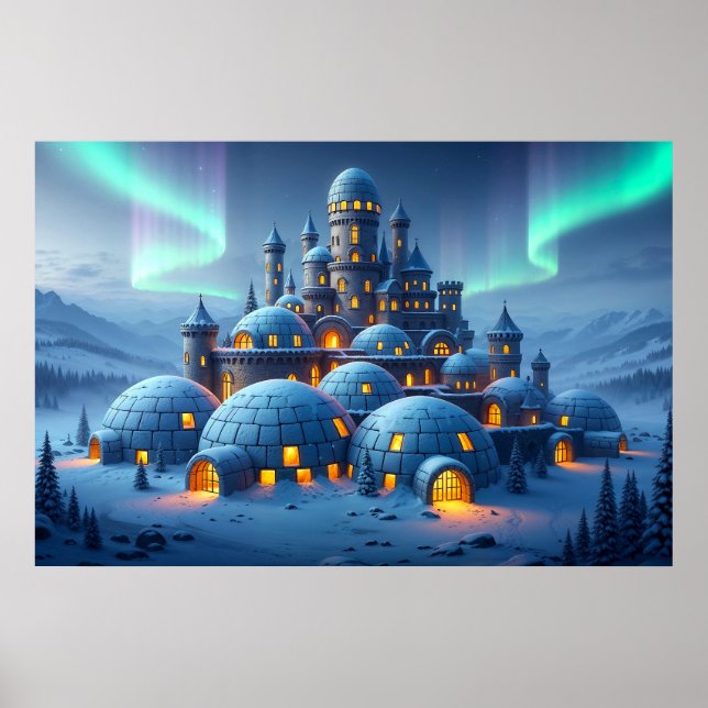 Póster Castillo de Corazón de Invierno (Frente)