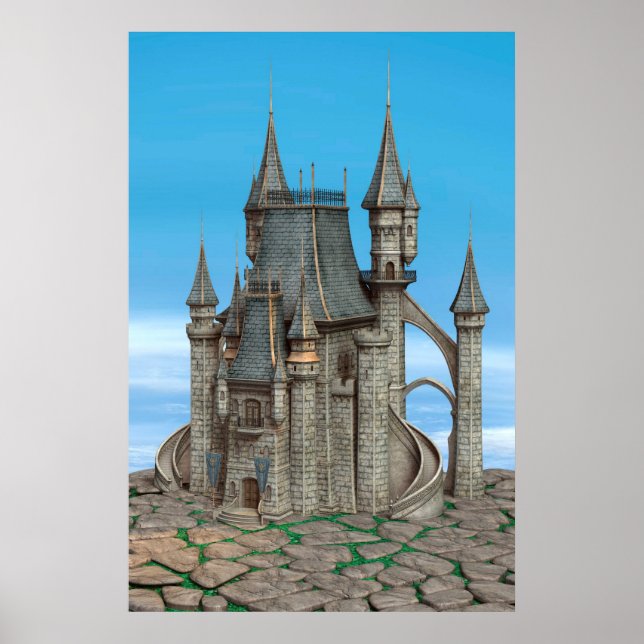 Póster Castillo de Cuento de Hadas (Frente)