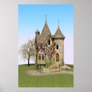 Póster Castillo de Cuento de Hadas Regalo Perfecto de Cum
