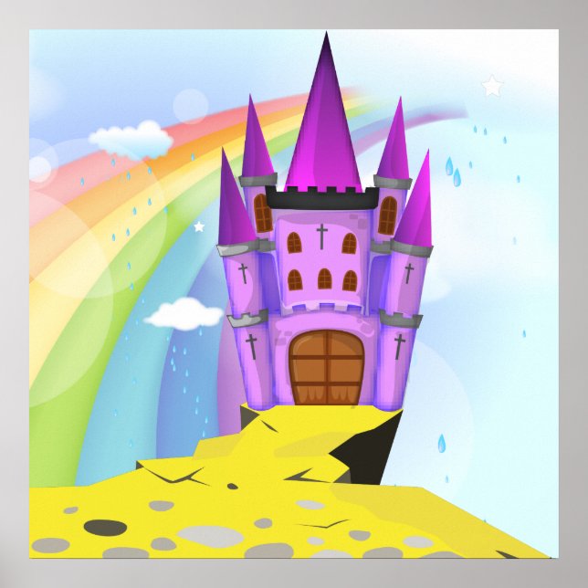 Póster Castillo de Cuentos de Hadas (Frente)