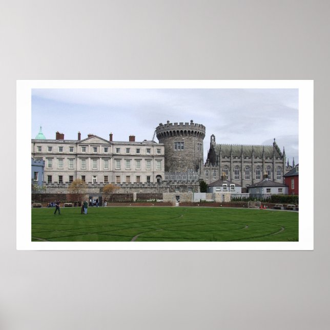 Póster Castillo de Dublín Irlanda (Frente)