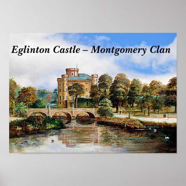 Póster Castillo de Eglinton - Montgomery Clan (Frente)