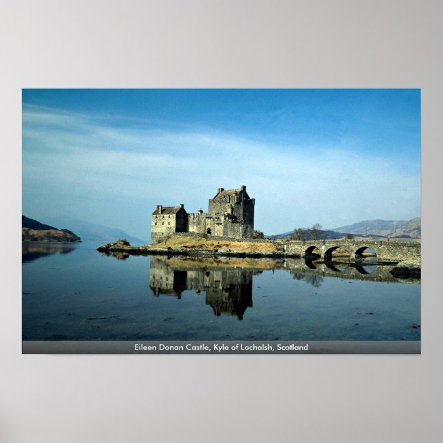 Póster Castillo de Eileen Donan, Kyle of Lochalsh, Escoci (Frente)