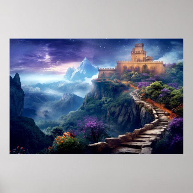 Póster Castillo de fortaleza OtherworldldDimension Fantas (Frente)
