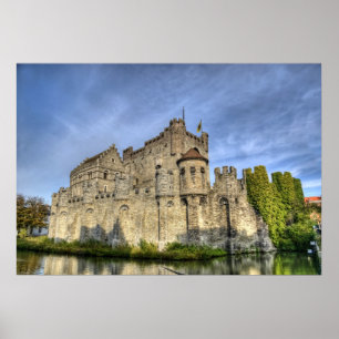 Póster castillo de Gent