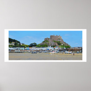 Póster Castillo de Gorey y Mont Orgueil