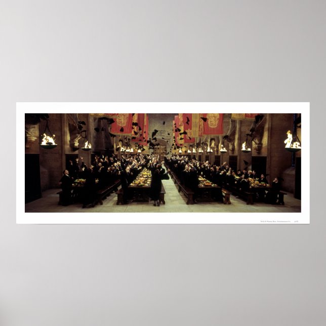 Póster Castillo de Harry Potter | El Gran Salón (Frente)