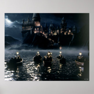 Póster Castillo de Harry Potter | Llegada a Hogwarts