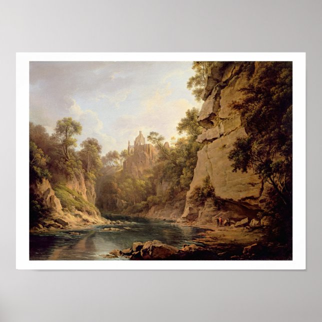 Póster Castillo de Hawthornden, cerca de Edimburgo, c.182 (Frente)