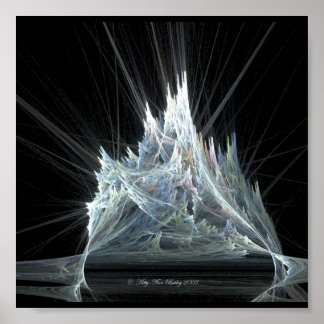 Póster Castillo de hielo Fractal por Kitty Ann