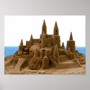 Póster Castillo de la arena