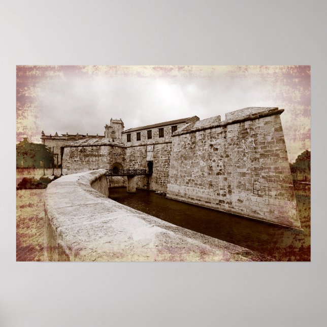 Póster Castillo de la Real Fuerza, La Habana, Cuba (Frente)