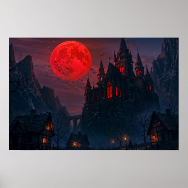 Póster Castillo de la Sangre del Vampiro (Frente)