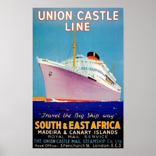 Póster Castillo de la Unión ~ La ruta del gran barco