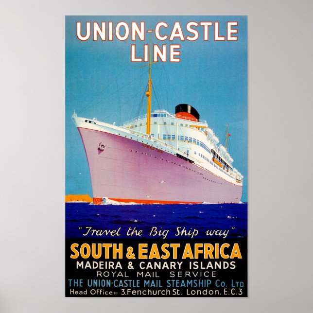 Póster Castillo de la Unión ~ La ruta del gran barco (Frente)