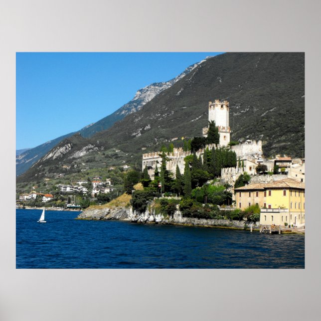 Póster Castillo de Malcesine en el Lago Garda, Iyaly (Frente)