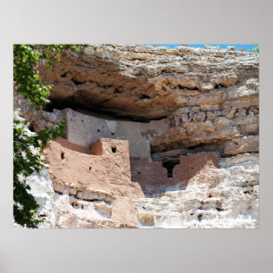 Póster Castillo de Montezuma Cliff Dwelling - NM Landmark