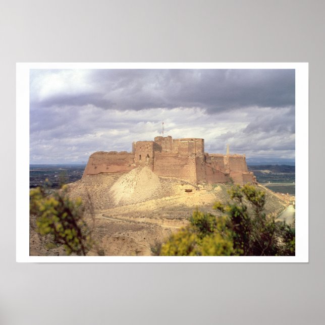 Póster Castillo de Monzon, donde el Rey James pasó su inf (Frente)