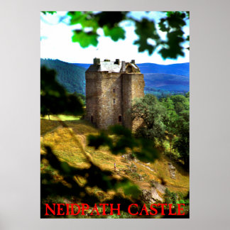Póster castillo de neidpath