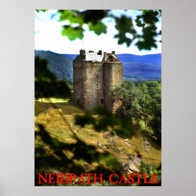 Póster castillo de neidpath (Frente)