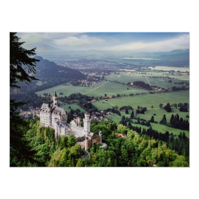Póster Castillo de Neuschwanstein (Anverso)