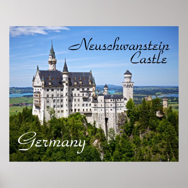 Póster Castillo de Neuschwanstein (Frente)