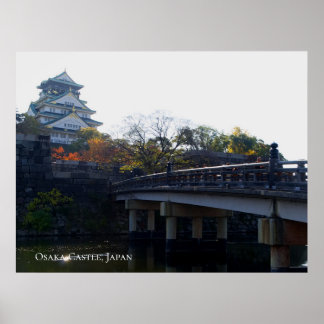 Póster Castillo de Osaka desde Bridge Japan Travel Destin