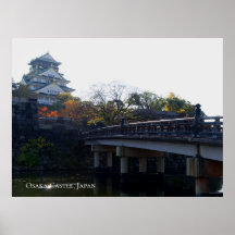 Castillo de Osaka desde el Puente Destino de Viaje