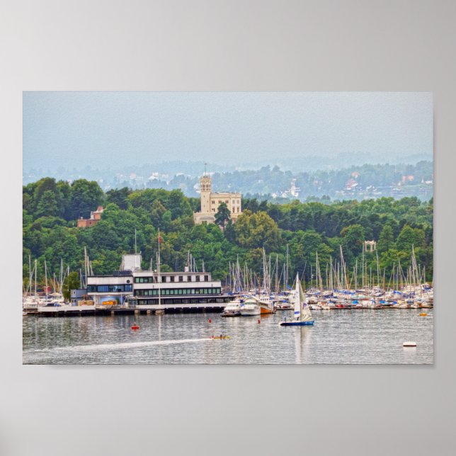 Póster Castillo de Oscarshall, Oslo, Noruega (Frente)