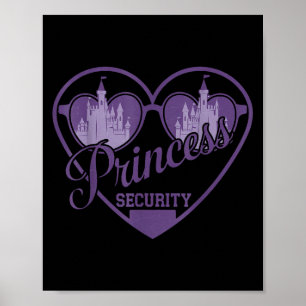 Póster Castillo de protección de la seguridad de la princ