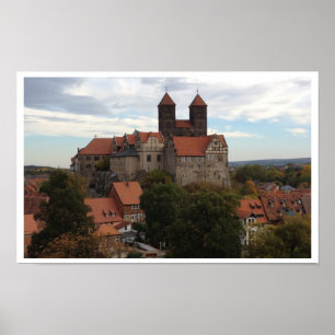 Póster Castillo de Quedlinburg, Harz, Alemania
