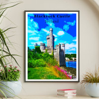 Castillo de rock negro de estilo retro, Cork Irela