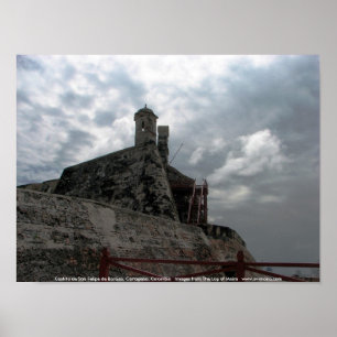 Póster Castillo de San Felipe de Barajas Cartagena, Colom