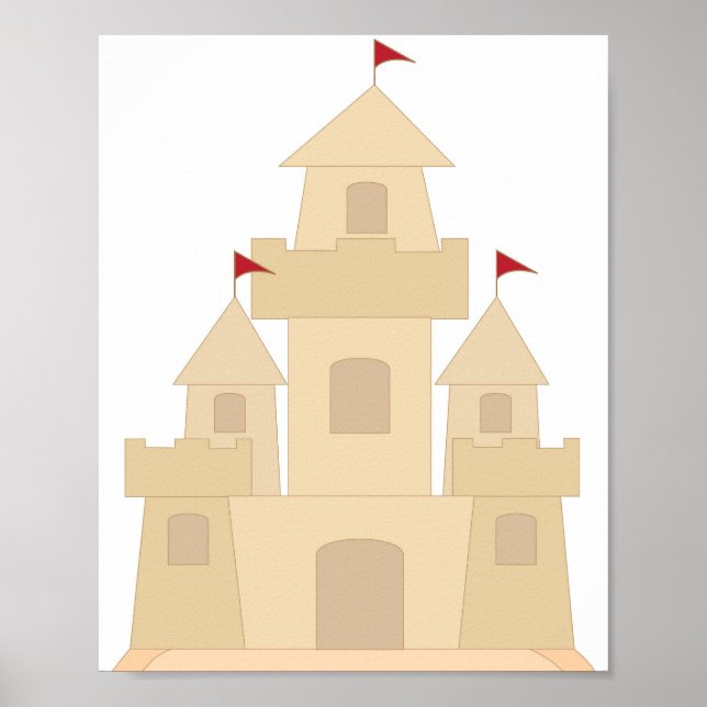 Póster Castillo de Sand (Frente)