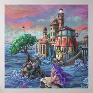 Póster Castillo de Sirena