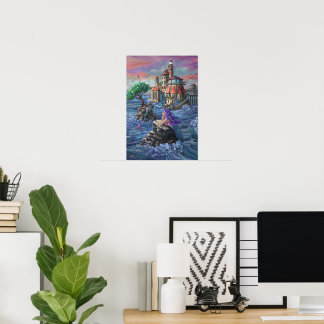 Póster Castillo de Sirena