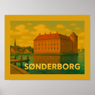 Póster Castillo de Sønderborg Dinamarca