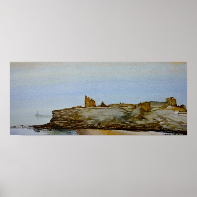 Póster Castillo de Tynemouth y Priory, Tynemouth Print (Frente)