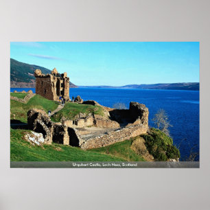 Póster Castillo de Urquhart, Loch Ness, Escocia
