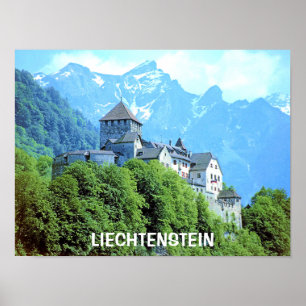 PÓSTER CASTILLO DE VADUZ, LIECHTENSTEIN
