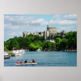 Póster Castillo de Windsor desde Támesis