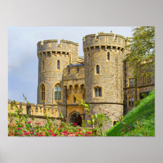 Póster Castillo de Windsor en primavera