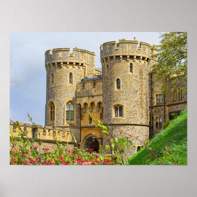Póster Castillo de Windsor en primavera (Frente)