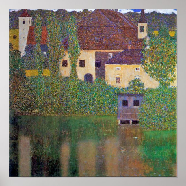 Póster Castillo del Agua, Gustav Klimt (Frente)